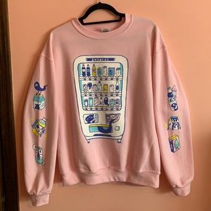 Monster Vending Machine Pink Sweatshirt